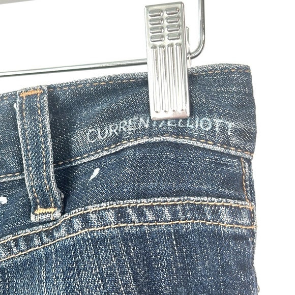 Current/Elliott The Skinny Loved Destroy Splatter Jeans - Picture 8 of 12